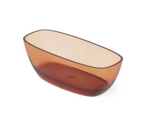 Dea Design Soul Ванна 170х72х56см., отдельностоящая, Glasstek, прозрачная смола, цвет: Sunset R1. DD8630 1700 R1 Dea Design Soul Ванна 170х72х56см., отдельностоящая, Glasstek, прозрачная смола, цвет: Sunset R1. DD8630 1700 R1