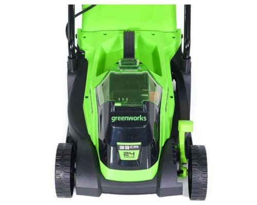Газонокосилка аккумуляторная Greenworks 33см GD24LM33 (без АКБ и ЗУ)