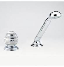 THG Marquise porcelaine blanche Ручной душ на борт ванны, 2 отв., цвет: хром/платина/белый фарфор. A7G-A02-6532/60A