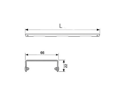 TECE Решетка basic, 1200 мм, нержавеющая сталь, полированная.. 601210