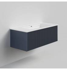 Тумба с раковиной La Fenice Terra 100 подвесная, blu grigio, раковина Slim Line 100 см