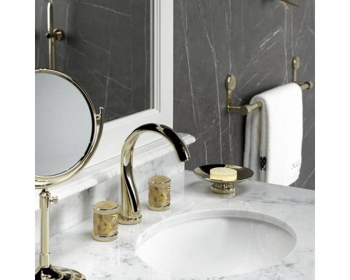 THG Hirondelles Gold Stamped Смеситель для раковины, 3 отв., цвет: Soft gold. A4L-F30-151