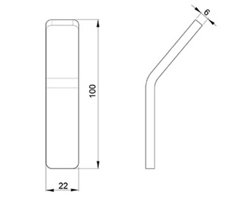 Almar Аксессуары Крючок 2.2xh10см.м, цвет: черный матовый. E310001.MB Almar Аксессуары Крючок 2.2xh10см.м, цвет: черный матовый. E310001.MB