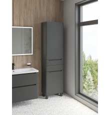 Шкаф-пенал для ванной STWORKI Монтре 50, антрацит