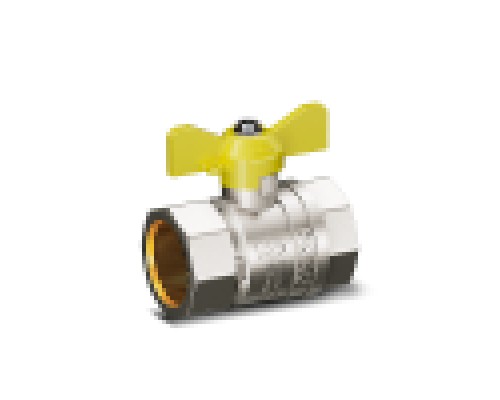 Краны шаровые Кран шаровой латунный LD Pride 47.15.B-B.Б.GAS для газа, вн./вн. резьба, ручка-бабочка, 1/2 LD 47.350.15