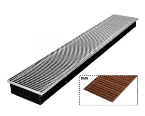 Конвекторы медно-алюминиевые внутрипольные Конвектор внутрипольный Gekon Eco c решеткой DMN H09 L180 T18 (без клапана) GETL0.00918018/DMN/NV