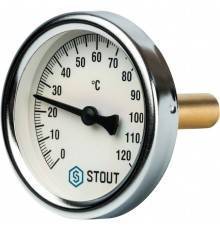 Термометр биметаллический с погружной гильзой STOUT 50 мм (SIM-0001-635015)