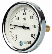 Термометр биметаллический с погружной гильзой STOUT 50 мм (SIM-0001-805015)