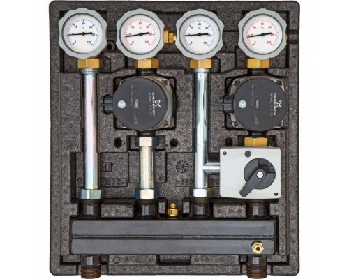 Насосно-смесительный модуль Meibes Kombimix 2UK с насосом Grundfos UPM3 70 M26103.3RU (M26103.3RU)