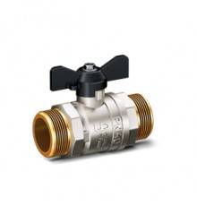 Краны шаровые Кран шаровой латунный LD Pride 47.25.Н-Н.Б, нар./нар.резьба, ручка-бабочка, 1 LD 47.304.25
