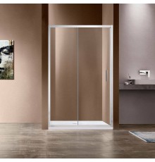 Душевая дверь в нишу Vincea Garda VDS-1G120CL 120 см, профиль хром, стекло прозрачное