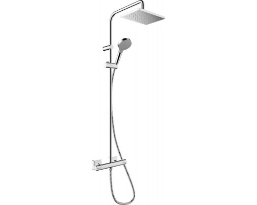 Душевая стойка Hansgrohe Vernis Shape 26319000 Showerpipe 230 1jet Green с термостатом, хром