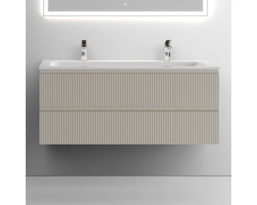Тумба с раковиной Sancos Snob T 120 см, beige soft, раковина CN7016