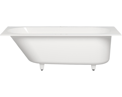 Ванна из искусственного камня Salini Ornella Kit S-Stone 180x80 см, с ножками, со сливом-переливом, с донным клапаном, матовая