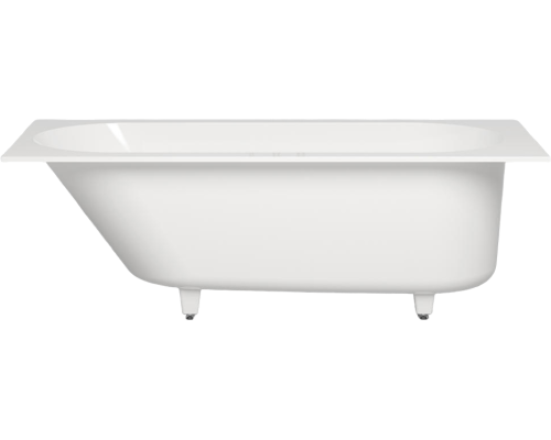 Ванна из искусственного камня Salini Ornella Kit S-Sense 170x80 см, с ножками, со сливом-переливом, матовая