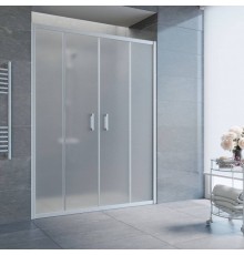 Душевая дверь в нишу Vegas Glass Z2P 160 07 10 профиль матовый хром, стекло сатин
