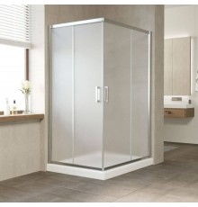 Душевой уголок Vegas Glass ZA-F Tur Novo 120*100 08 10 профиль глянцевый хром, стекло сатин