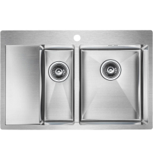 Мойка кухонная Paulmark Kroner PM227851-BSR брашированная нержавеющая сталь R