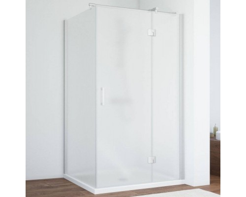 Душевой уголок Vegas Glass AFP-Fis 110*80 07 10 R профиль матовый хром, стекло сатин