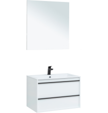 Мебель для ванной комнаты Aquanet Lino 80 белый матовый