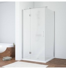 Душевой уголок Vegas Glass AFP-Fis TUR NOVO h1890 90*80 08 10 L профиль глянцевый хром, стекло сатин
