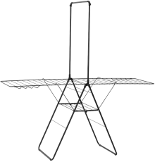 Сушилка для белья Brabantia HangOn 403521 черная матовая, с перекладиной