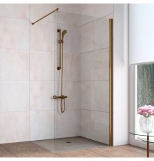 Душевая перегородка Vegas Glass EAF LUX 5 770x199 профиль бронза, стекло прозрачное