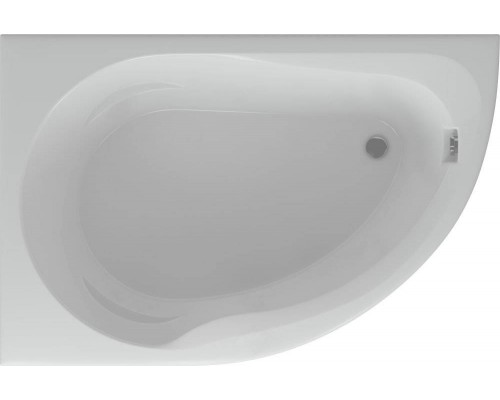 Акриловая ванна AQUATEK Вирго VIR150-0000038 L 150x100 см, угловая, с каркасом, с экраном, со сливом-переливом, асимметричная