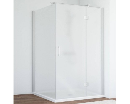 Душевой уголок Vegas Glass AFP-Fis 120*100 07 10 R профиль матовый хром, стекло сатин