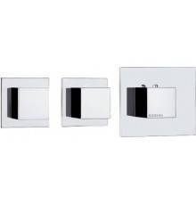 Термостатический смеситель Bossini Cube 2 Outlets LP Z032203 для ванны с душем, хром