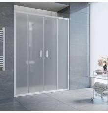 Душевая дверь в нишу Vegas Glass Z2P 160 01 10 профиль белый, стекло сатин