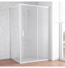 Душевой уголок Vegas Glass ZP+ZPV 120*70 01 10 профиль белый, стекло сатин