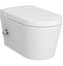 Унитаз подвесной VitrA Nest 5176B003-6233 безободковый, с микролифтом, с функцией биде и встроенным смесителем
