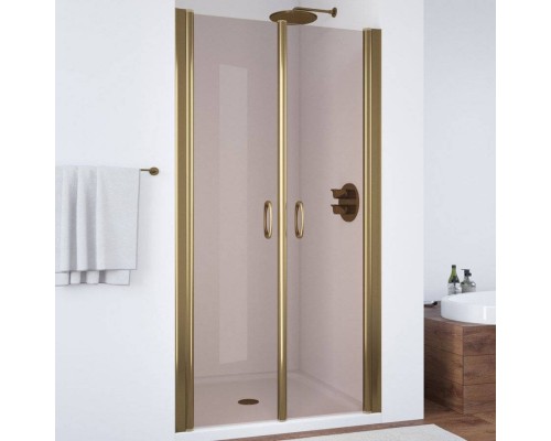 Душевая дверь в нишу Vegas Glass E2P 90 05 05 профиль бронза, стекло бронза