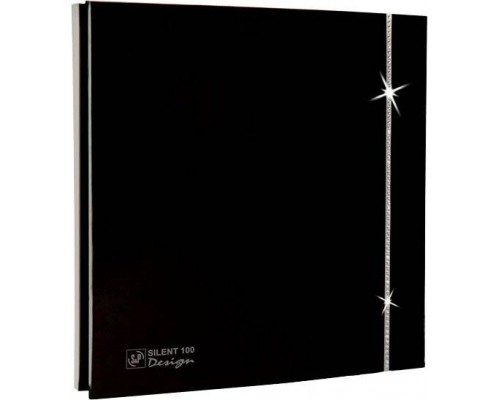 Вытяжной вентилятор Soler Palau Design Silent 100 CZ Design black swarovski