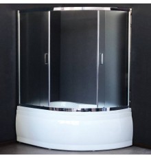 Шторка на ванну Royal Bath Alpine RB150ALP-C-CH 150 см, матовое стекло, хром