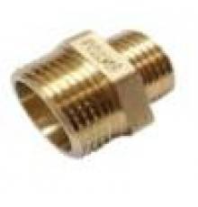 Фитинги резьбовые Ниппель переходной НР латунный  1/2х3/8 Gekon GK 507 012038
