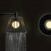 Axor LampShower Верхний душ 1jet, с держателем, цвет: шлифованный черный хром. 26031340
