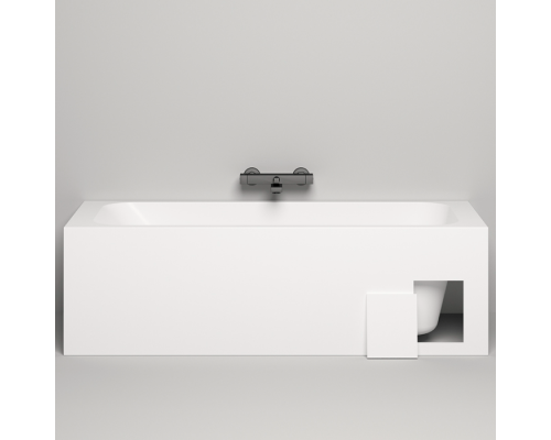 Salini Orlanda KIT Встраиваемая ванна 170х80х60cм, UpDown, сифон, щелевой слив-перелив, S-Stone, цвет: белый матовый. 102126M Salini Orlanda KIT Встраиваемая ванна 170х80х60cм, UpDown, сифон, щелевой слив-перелив, S-Stone, цвет: белый матовый. 102126M