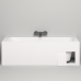 Salini Orlanda KIT Встраиваемая ванна 170х80х60cм, UpDown, сифон, щелевой слив-перелив, S-Stone, цвет: белый матовый. 102126M