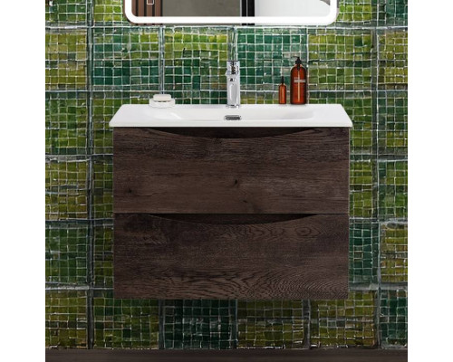 Тумба под раковину BelBagno Marino-cer-n 70 подвесная, rovere nature grigio