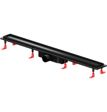 Душевой трап (лоток) AM.PM PrimeFlow Tile 90 см, черный матовый
