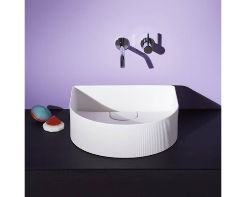 Laufen Sonar Раковина 41x36.5х13см., накладная, без отв., без перелива, с текстурой, цвет: белый глянцевый. 8.1234.3.000.112.1