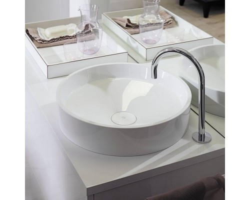 Burgbad Crono Раковина 45 см, без отв., накладная, круглая, цвет: белый. MBA0031 C0001*0