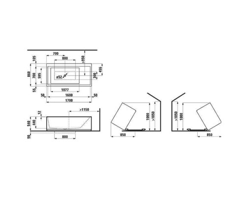 Laufen Kartell Ванна 170x86x44см, отдельностоящая, с слив-переливом с подсветкой, сист. подъема, материал: композит, цвет: белый. 2.2433.2.000.616.1 Laufen Kartell Ванна 170x86x44см, отдельностоящая, с слив-переливом с подсветкой, сист. подъема, материал: композит, цвет: белый. 2.2433.2.000.616.1