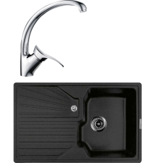 Комплект Мойка кухонная Lava L5.BAS basalt + Смеситель SG01 CR chrome