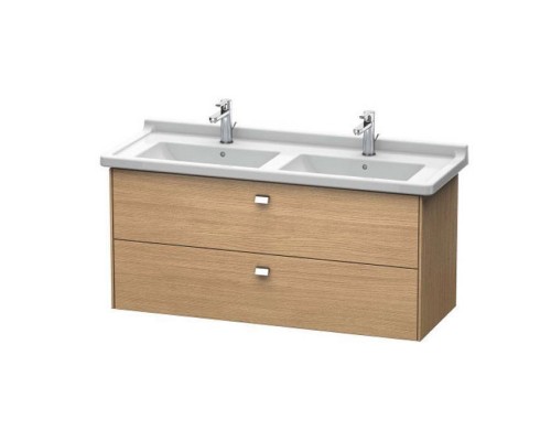 Duravit  Brioso Тумба подвесная, 122x46.9х56.3см, с раковиной, с 2 выдвижными ящиками, цвет: дуб европейский . 0332130000,  BR414401052