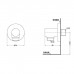 TOTO Showers Подключение для шланга, 54x49x54мм, цвет: хром. TBW01014R