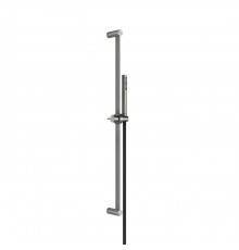 Gessi Shower316 Штанга в комплекте с душевой лейкой с легкой очисткой, шланг 1,50м, цвет: шлифованная сталь. 54044#239