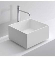 NOORTH milldue edition Раковина 45х38х21 см, без отв., накладная, цвет: белый. 9296*0 Bianco Opaco